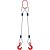 Строп канатный 2СК,  с 2 крюками 1Т x 1,5М купить в Москве с доставкой по всей России | ProtosMarket.ru