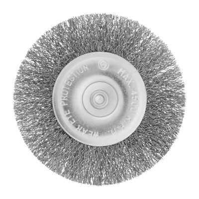 Щетка для дрели 100 мм, плоская со шпилькой, витая проволока Сибртех купить в Москве с доставкой по всей России | ProtosMarket.ru
