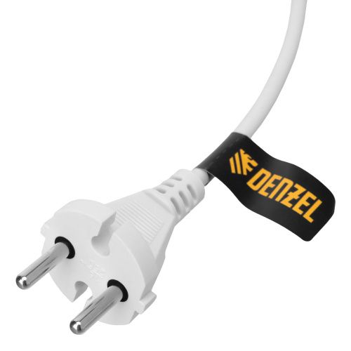 Шнур сетевой Energy Series, ПВС, 3 м, 2 x 1 мм, с неразборной вилкой, белый, Denzel купить в Москве с доставкой по всей России | ProtosMarket.ru