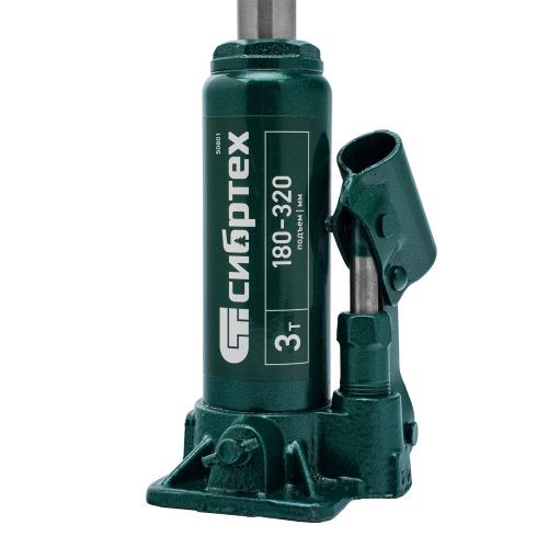 Домкрат гидравлический бутылочный, 3 т, 180-320 мм Сибртех купить в Москве с доставкой по всей России | ProtosMarket.ru