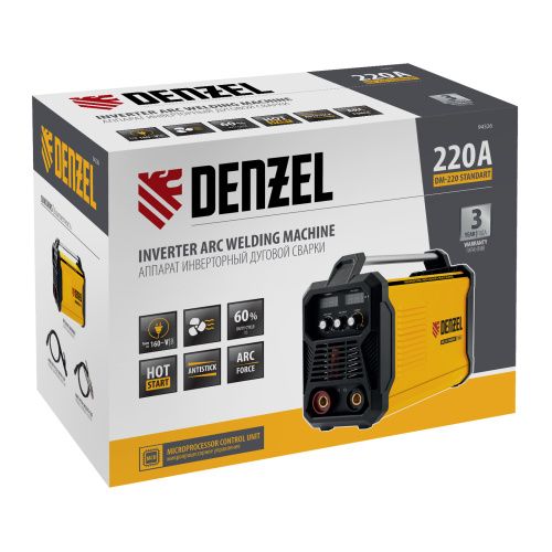 Аппарат инвертор. дуговой сварки DM-220 Standart, 220 А, ПВ 60% Denzel купить в Москве с доставкой по всей России | ProtosMarket.ru