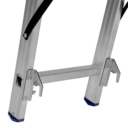 Лестница, 2 х 10 ступеней, алюминиевая, двухсекционная, Сибртех купить в Москве с доставкой по всей России | ProtosMarket.ru