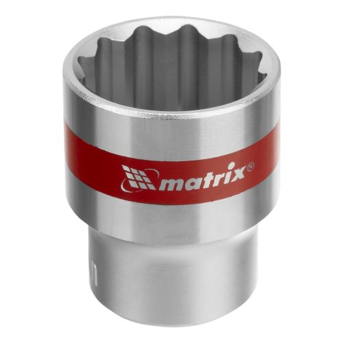 Головка торцевая, 24 мм, двенадцатигранная, CrV, под квадрат 1/2, хромированная Matrix купить в Москве с доставкой по всей России | ProtosMarket.ru