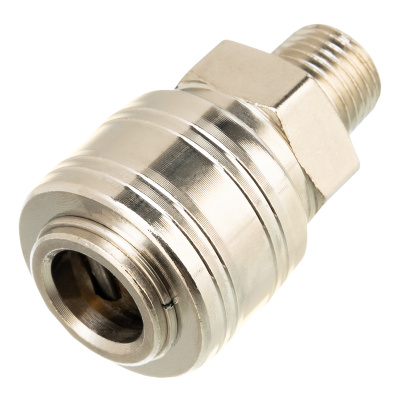 Муфта универсальная быстросъемная ("мама") 1/4, внешняя резьба, 2 шт, Stels купить в Москве с доставкой по всей России | ProtosMarket.ru