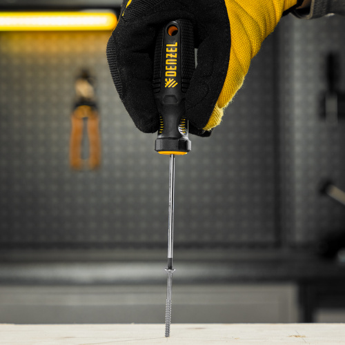 Отвертка PZ0x75 мм, CrV, трехкомпонентная рукоятка Denzel купить в Москве с доставкой по всей России | ProtosMarket.ru