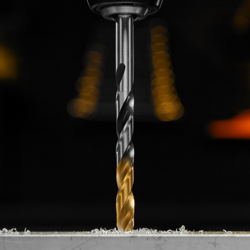 Сверло спиральное по металлу 8,5 x 117мм, Р6М5, Golden Tip, многогранная заточка Denzel купить в Москве с доставкой по всей России | ProtosMarket.ru