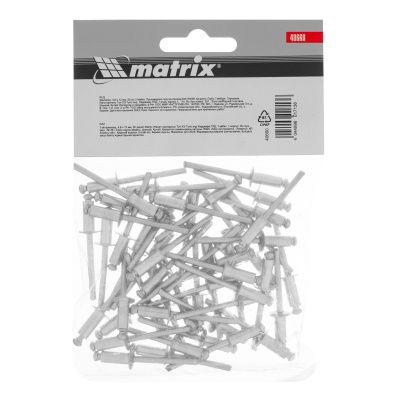 Заклепки, 4.8 х 12 мм, 50 шт. Matrix купить в Москве с доставкой по всей России | ProtosMarket.ru