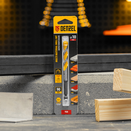 Сверло универсальное, Multi cut, 10 мм Denzel купить в Москве с доставкой по всей России | ProtosMarket.ru
