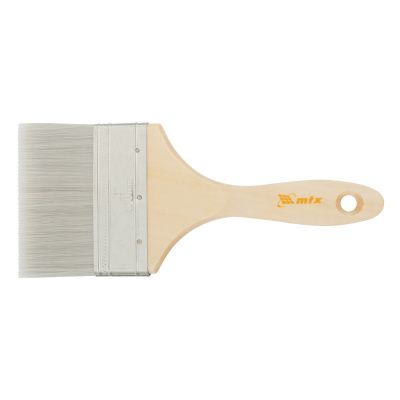 Кисть плоская для лаков "Евро" 4", искусственная щетина, деревянная ручка MTX купить в Москве с доставкой по всей России | ProtosMarket.ru