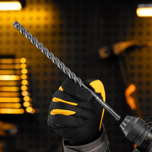 Бур по бетону, цельная крестовая пластина, 12x265 мм, SDS PLUS Denzel купить в Москве с доставкой по всей России | ProtosMarket.ru