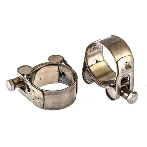 Хомуты металлические, силовые 32-35 мм, ширина 20 мм, шарнирный, W4, 2 шт Сибртех купить в Москве с доставкой по всей России | ProtosMarket.ru