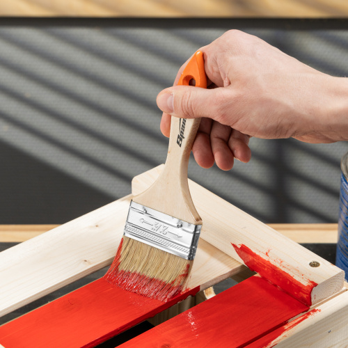 Кисть плоская Slimline 2.5" (63 мм) натуральная щетина, деревянная ручка Sparta купить в Москве с доставкой по всей России | ProtosMarket.ru