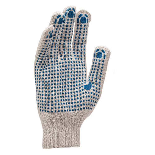 Перчатки трикотажные, с 2хПВХ точкой, 7 класс купить в Москве с доставкой по всей России | ProtosMarket.ru