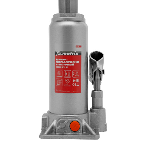 Домкрат гидравлический бутылочный, 6 т, h подъема 216-413 мм Matrix купить в Москве с доставкой по всей России | ProtosMarket.ru