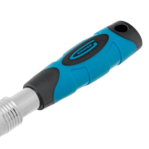 Ключ-трещотка телескопический 1/4", 150-200 мм, CrV, 72 зуба, с быстрым сбросом, хром Gross купить в Москве с доставкой по всей России | ProtosMarket.ru