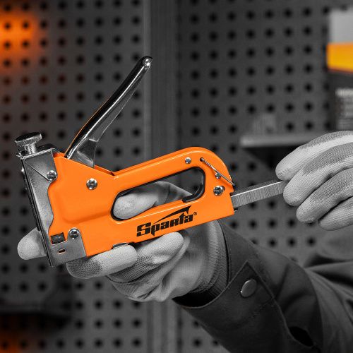 Скобы, 10 мм, для мебельного степлера, тип 53, 1000 шт, Sparta купить в Москве с доставкой по всей России | ProtosMarket.ru