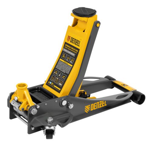 Домкрат гидравлический подкатной, 3 т, 75-500 мм, быстрый подъем, низкий подхват, проф. Denzel купить в Москве с доставкой по всей России | ProtosMarket.ru