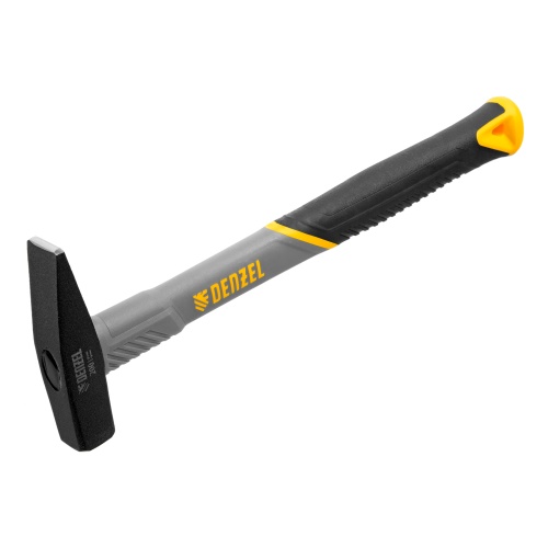 Молоток слесарный, 200 г, кованый, фибергласовая рукоятка c TPR покрытием Denzel купить в Москве с доставкой по всей России | ProtosMarket.ru