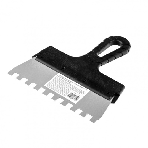 Шпатель из нержавеющей стали, 200 мм, зуб 10 х 10 мм, пластмассовая ручка Sparta купить в Москве с доставкой по всей России | ProtosMarket.ru