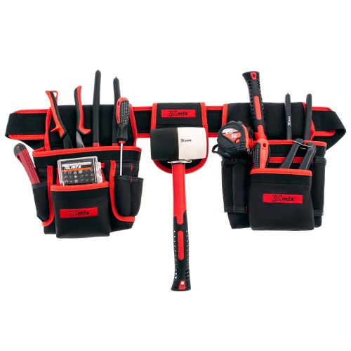 Сумка-пояс двойная, 20 карманов, держатель для молотка Matrix купить в Москве с доставкой по всей России | ProtosMarket.ru