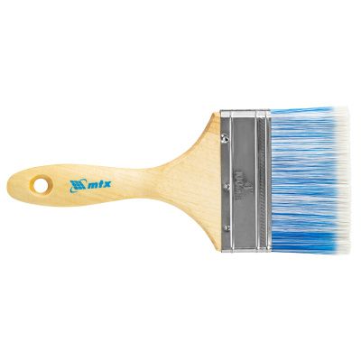 Кисть плоская "Евро" 4", искусственная щетина, деревянная ручка MTX купить в Москве с доставкой по всей России | ProtosMarket.ru