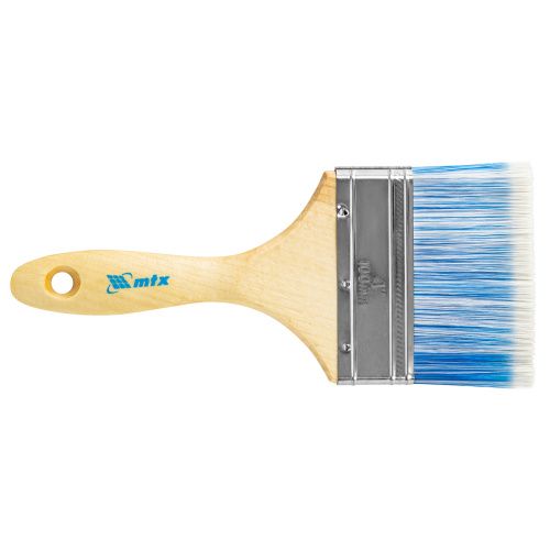 Кисть плоская "Евро" 4", искусственная щетина, деревянная ручка MTX купить в Москве с доставкой по всей России | ProtosMarket.ru