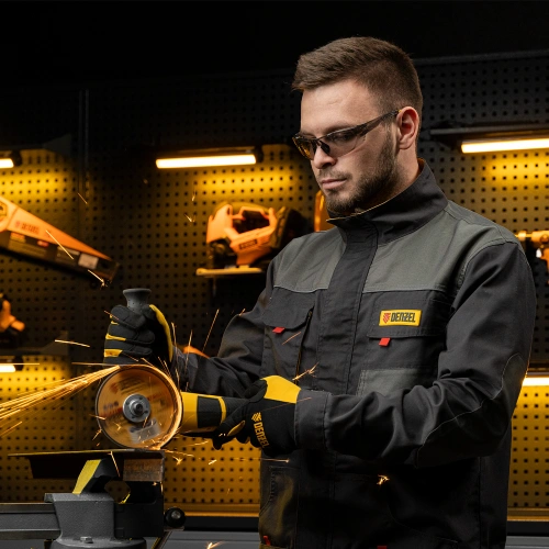 Очки защитные открытые, поликарбонатные, дымчатая линза Denzel купить в Москве с доставкой по всей России | ProtosMarket.ru