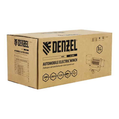 Лебедка автомобильная электрическая LB-3000.3.6 т, 3.4 кВт, 12 В Denzel купить в Москве с доставкой по всей России | ProtosMarket.ru