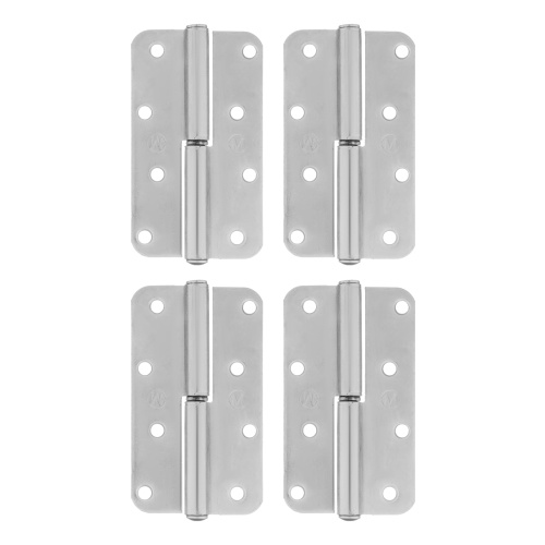 Петля накладная ПН1-110 левая, цинк, 4 шт, (Металлист) Россия купить в Москве с доставкой по всей России | ProtosMarket.ru