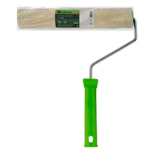 Валик "Велюр" с ручкой, 240 мм, ворс 5 мм, D 36 мм, D ручки 6 мм Сибртех купить в Москве с доставкой по всей России | ProtosMarket.ru