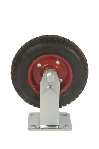 Колесо большегрузное неповоротное PF 200 200 мм резина с протектором (F) по ценам производителя в Москве с доставкой по всей России