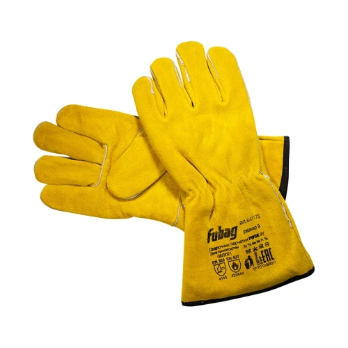 FUBAG Сварочные краги на подкладке с кевларовой нитью желтые FWGK 9Y купить в Москве с доставкой по всей России | ProtosMarket.ru