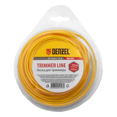 Леска для триммера квадратная, 2 мм х 15 м Denzel купить в Москве с доставкой по всей России | ProtosMarket.ru