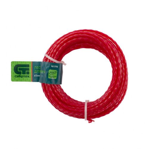 Леска для триммера квадратная витая, 3.0 мм х 10 м, Сибртех купить в Москве с доставкой по всей России | ProtosMarket.ru