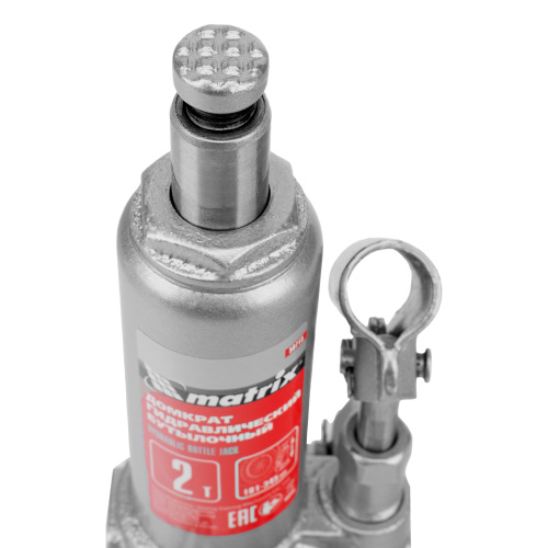 Домкрат гидравлический бутылочный, 2 т, высота подъема 181-345 мм Matrix купить в Москве с доставкой по всей России | ProtosMarket.ru