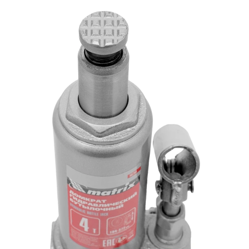 Домкрат гидравлический бутылочный, 4 т, высота подъема 194-372 мм, в пластиковый кейсе Matrix купить в Москве с доставкой по всей России | ProtosMarket.ru