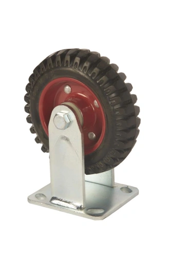 Колесо большегрузное неповоротное PF 160 150 мм резина с протектором (F) по ценам производителя в Москве с доставкой по всей России