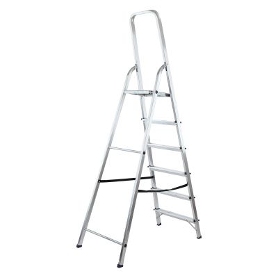 Стремянка усиленная, 6 ступеней, алюминиевая, MTX купить в Москве с доставкой по всей России | ProtosMarket.ru