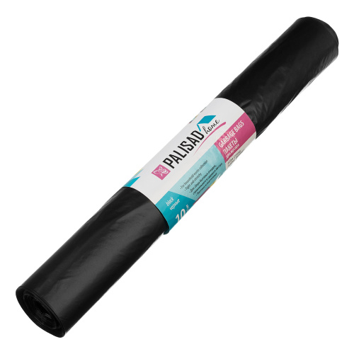 Пакеты для мусора 200 л x 10 шт., ПВД особопрочные черные, длинный ролик, Home Palisad купить в Москве с доставкой по всей России | ProtosMarket.ru