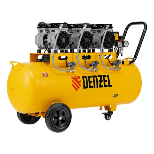 Компрессор безмасляный, малошумный DLS 1800/100,1800 Вт, 3x600, 100 л, 345 л/мин Denzel купить в Москве с доставкой по всей России | ProtosMarket.ru