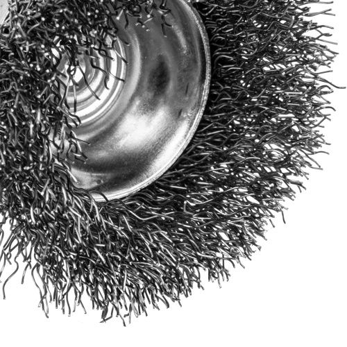 Набор щеток для дрели, 2 Плоские 50-75мм, 3 Чашки 25-50-75мм, шпилька,  нерж.вит. проволока Denzel купить в Москве с доставкой по всей России | ProtosMarket.ru