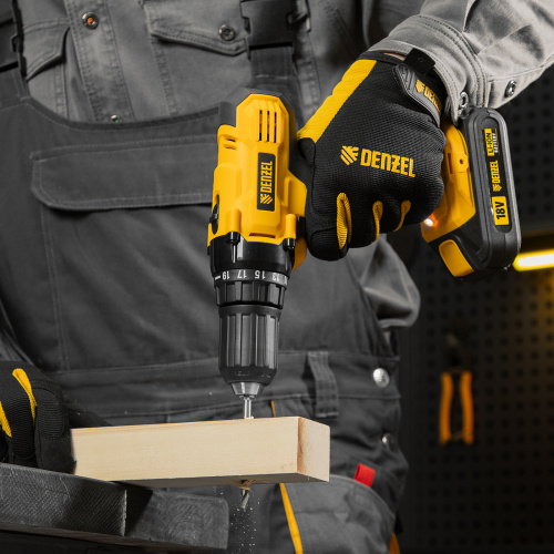 Дрель-шуруповерт аккумуляторная CDL-IB-18-02, Li-Ion, 18 В, 2 акк. Denzel купить в Москве с доставкой по всей России | ProtosMarket.ru