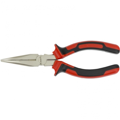 Длинногубцы изогнутые Nickel, 160 мм, никелированные, двухкомпонентные рукоятки Matrix купить в Москве с доставкой по всей России | ProtosMarket.ru