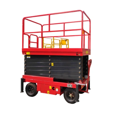 Подъемник ножничный самоходный 500 кг 6/8 м TOR SJY-0,5-6 DC аккумуляторный (G)