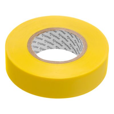 Изолента ПВХ, 19 мм х 20 м, желтая, 150 мкм Matrix купить в Москве с доставкой по всей России | ProtosMarket.ru
