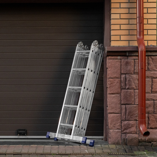 Лестница шарнирная алюминиевая, 4 х 5 ступеней, Сибртех купить в Москве с доставкой по всей России | ProtosMarket.ru