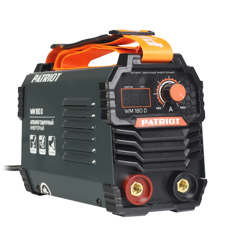 Аппарат сварочный инверторный PATRIOT WM180D MMA, входное напряжение: 1ф,140-240В; сварочный ток макс: 180A; ПВ при макс. токе: 70%, дисплей, ARC FORCE, ANTI STICK, HOT START купить в Москве с доставкой по всей России | ProtosMarket.ru