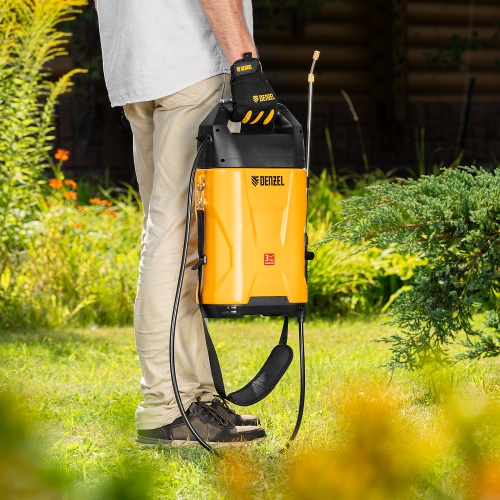 Опрыскиватель аккумуляторный D-8LI, 8 л, 12 В, 2 Ач Denzel купить в Москве с доставкой по всей России | ProtosMarket.ru