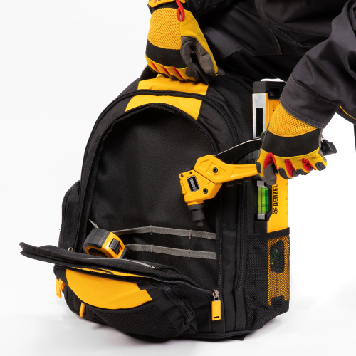 Рюкзак для инструмента, 365х190х430 мм, 3 отделения, 26 карманов Denzel купить в Москве с доставкой по всей России | ProtosMarket.ru