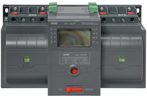 Рубильник реверсивный автоматизированный моноблочный (Блок автоматического ввода резерва АВР) CM-63/ купить в Москве с доставкой по всей России | ProtosMarket.ru